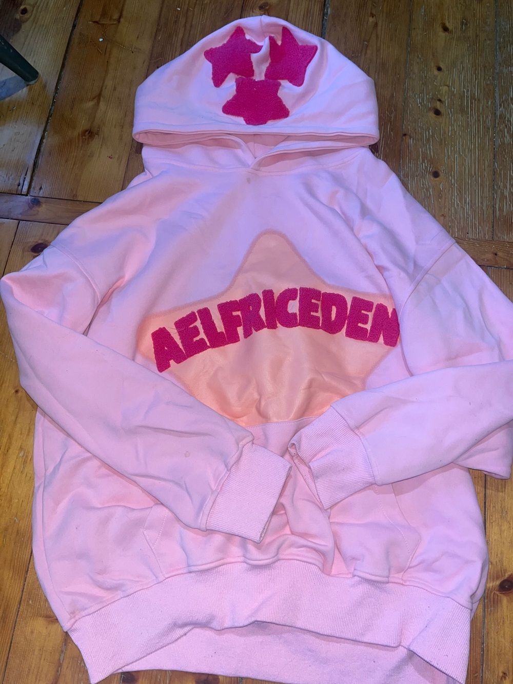 Aelfric Eden pink star hoodie